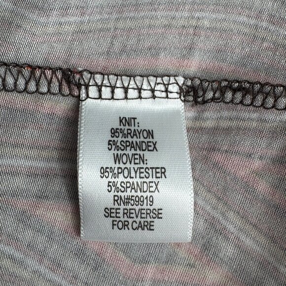 Vintage Y2K Babydoll Apt. 9 Brown Red Geometric Top Womens Size 1X - Picture 6 of 8